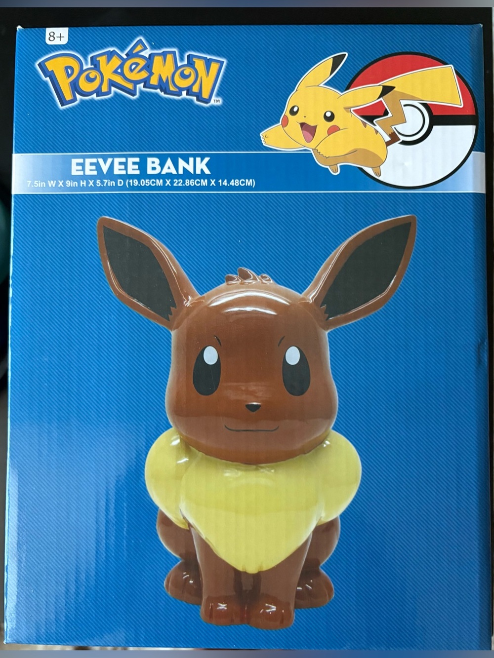 Pokémon Eevee Coin Bank – Collectible Money Bank with Original Box